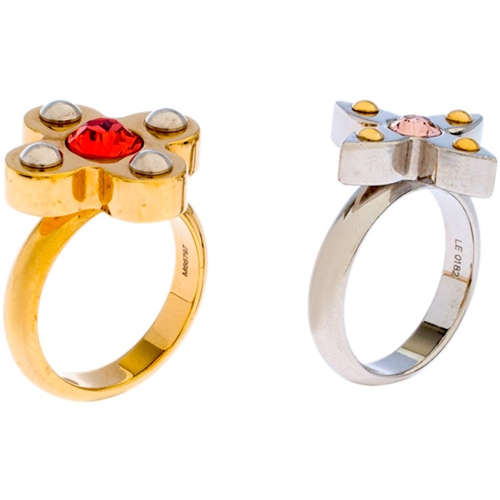 Louis Vuitton Love Letters Flower Rings